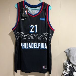 joel embiid city boat road jersey black Philadelphia 76er’s